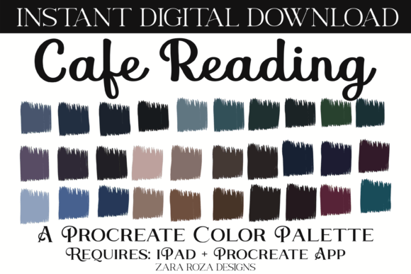 Cafe Reading Procreate Color Palette: Elevate Your Digital Art with Cozy, Academic Tones