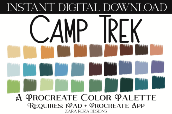 Camp Trek Color Palette: A Retro-Inspired Tool for Digital Artists
