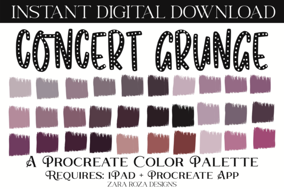 Concert Grunge Procreate Color Palette: A Practical Guide for Digital Artists