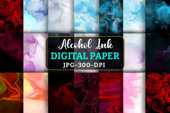 Elevate Your Creative Projects with the Luxary Alcohol Ink Digital Paper Bundle