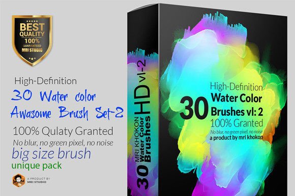 Elevating Digital Artistry: The Strategic Value of the Hi-Res Water Color PS Brush Set-2 in Modern Design Workflows