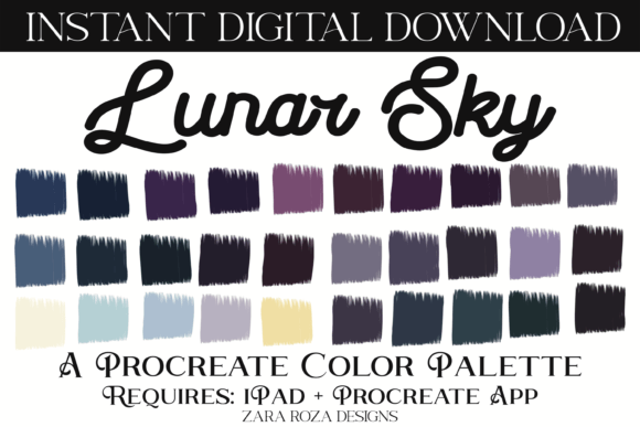 Evaluating the Lunar Sky Procreate Color Palette for Digital Art and Design