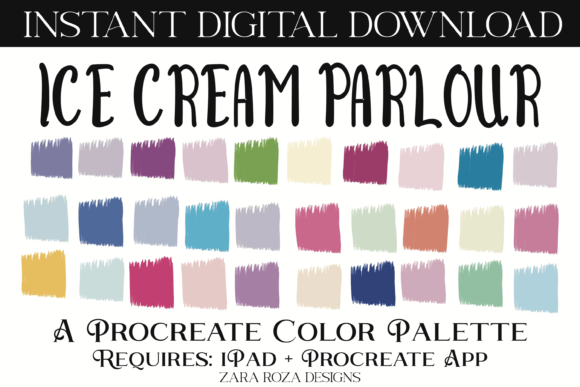 Ice Cream Parlour: A Sweet Procreate Palette