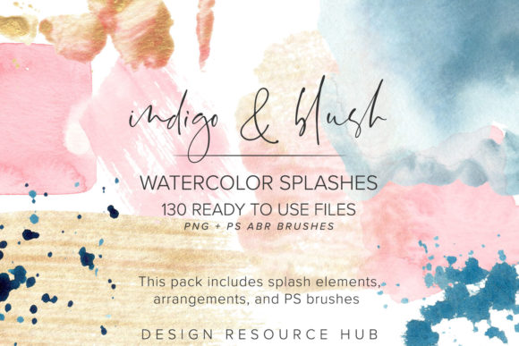 Indigo Blush Watercolor Splashes: A Practical Guide for Designers and Creatives