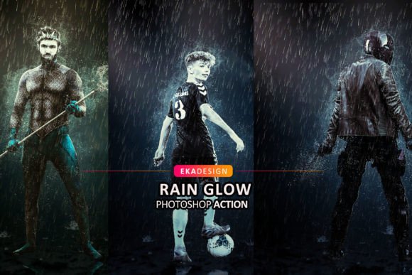 Rain Glow Photoshop Action: Transforming Photos with Atmospheric Depth