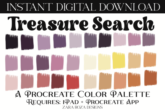 Treasure Search Procreate Color Palette: An Evaluation for Digital Artists