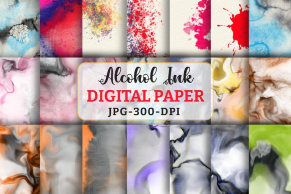 Watercolor Digital Ink Paper Graphic: Elevating Modern Design with Organic Textures